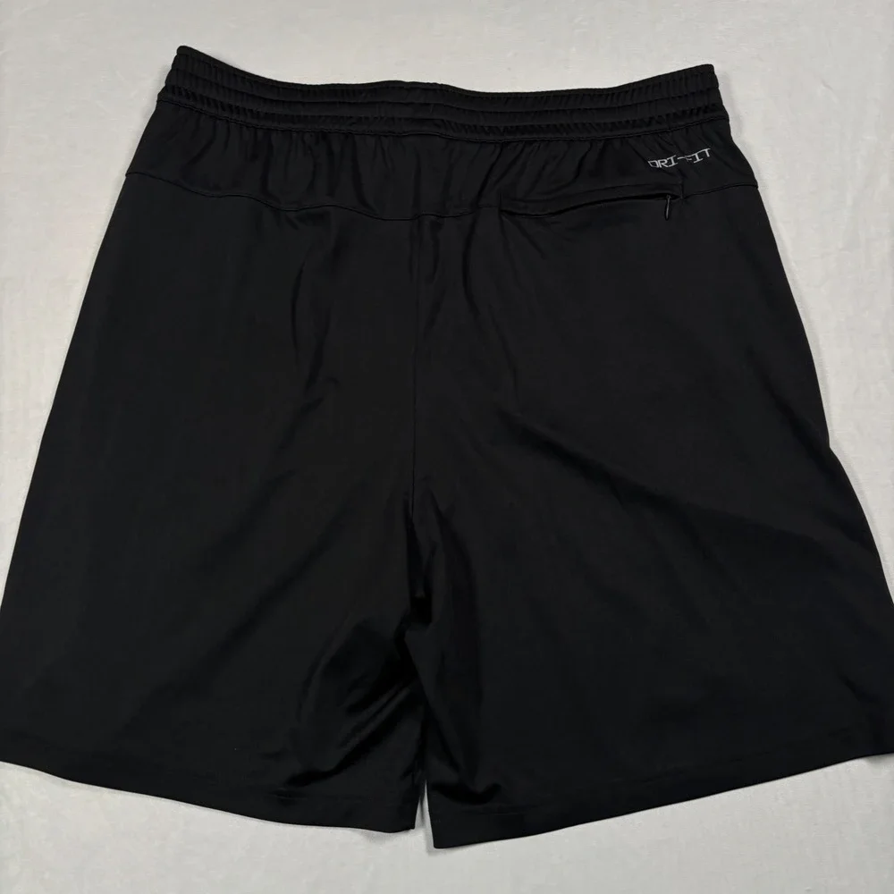 Nike Shorts Mens Large Tall Black Raiders NFL Dri-FIT Athletic Training Gym